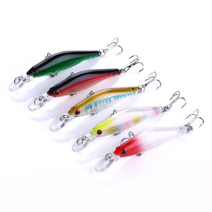 HENGJIA MI107 8cm/6g Simulation Hard Baits Fishing Lures Tackle Baits Fit Saltwater and Freshwater (1#)-garmade.com