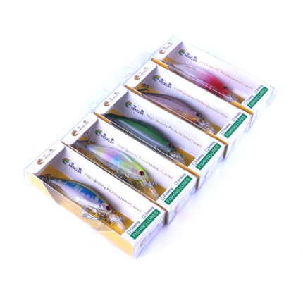 HENGJIA MI107 8cm/6g Simulation Hard Baits Fishing Lures Tackle Baits Fit Saltwater and Freshwater (1#)-garmade.com