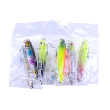 HENGJIA PE006 8cm/8.5g Hard Baits Fishing Lures Tackle Baits Fit Saltwater and Freshwater (1#)-garmade.com