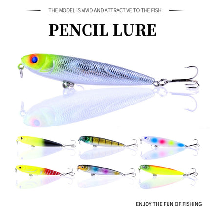 HENGJIA PE006 8cm/8.5g Hard Baits Fishing Lures Tackle Baits Fit Saltwater and Freshwater (1#)-garmade.com