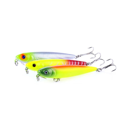 HENGJIA PE006 8cm/8.5g Hard Baits Fishing Lures Tackle Baits Fit Saltwater and Freshwater (1#)-garmade.com