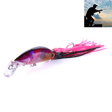 HENGJIA JIZ002 10cm/16.6g Big Octopus Squid Shaped Hard Baits Long Shot Fishing Lures Tackle Baits Fit Sea Fishing and Freshwater Fishing (B)-garmade.com