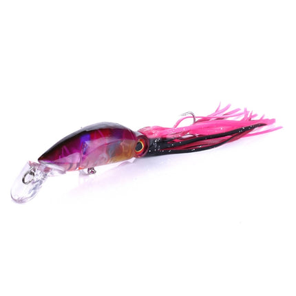 HENGJIA JIZ002 10cm/16.6g Big Octopus Squid Shaped Hard Baits Long Shot Fishing Lures Tackle Baits Fit Sea Fishing and Freshwater Fishing (B)-garmade.com