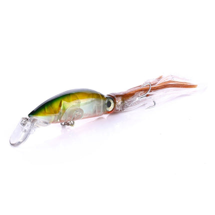 HENGJIA JIZ002 10cm/16.6g Big Octopus Squid Shaped Hard Baits Long Shot Fishing Lures Tackle Baits Fit Sea Fishing and Freshwater Fishing (C)-garmade.com