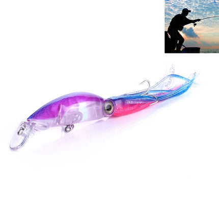 HENGJIA JIZ002 10cm/16.6g Big Octopus Squid Shaped Hard Baits Long Shot Fishing Lures Tackle Baits Fit Sea Fishing and Freshwater Fishing (D)-garmade.com