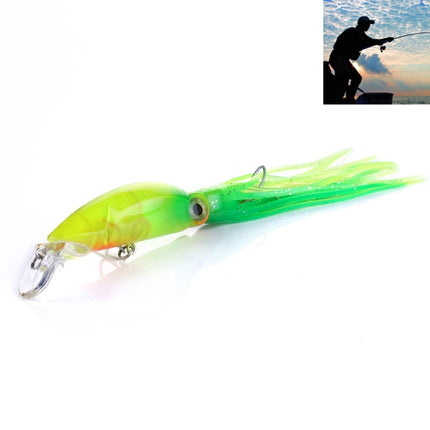 HENGJIA JIZ002 10cm/16.6g Big Octopus Squid Shaped Hard Baits Long Shot Fishing Lures Tackle Baits Fit Sea Fishing and Freshwater Fishing (E)-garmade.com