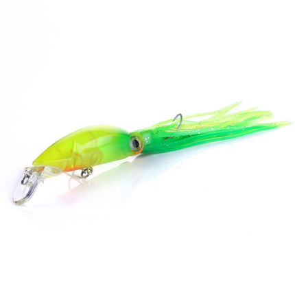 HENGJIA JIZ002 10cm/16.6g Big Octopus Squid Shaped Hard Baits Long Shot Fishing Lures Tackle Baits Fit Sea Fishing and Freshwater Fishing (E)-garmade.com