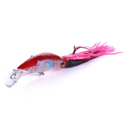 HENGJIA JIZ002 10cm/16.6g Big Octopus Squid Shaped Hard Baits Long Shot Fishing Lures Tackle Baits Fit Sea Fishing and Freshwater Fishing (F)-garmade.com