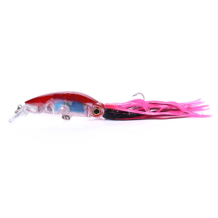 HENGJIA JIZ002 10cm/16.6g Big Octopus Squid Shaped Hard Baits Long Shot Fishing Lures Tackle Baits Fit Sea Fishing and Freshwater Fishing (F)-garmade.com