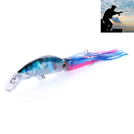 HENGJIA JIZ002 10cm/16.6g Big Octopus Squid Shaped Hard Baits Long Shot Fishing Lures Tackle Baits Fit Sea Fishing and Freshwater Fishing (G)-garmade.com