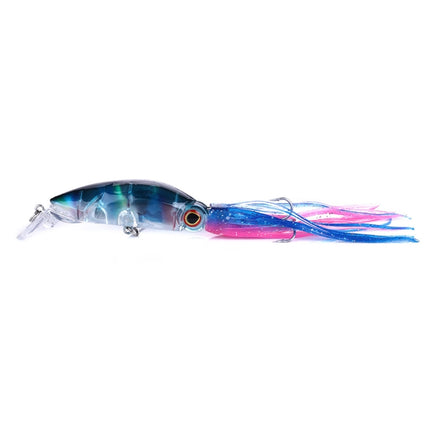 HENGJIA JIZ002 10cm/16.6g Big Octopus Squid Shaped Hard Baits Long Shot Fishing Lures Tackle Baits Fit Sea Fishing and Freshwater Fishing (G)-garmade.com