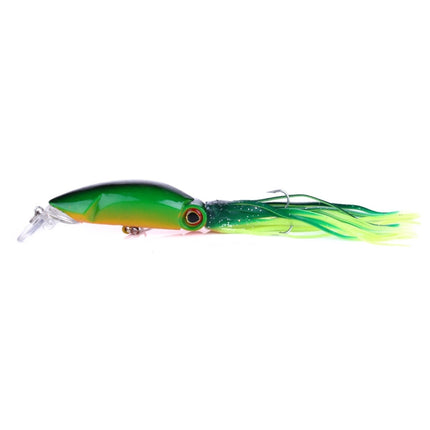 HENGJIA JIZ002 10cm/16.6g Big Octopus Squid Shaped Hard Baits Long Shot Fishing Lures Tackle Baits Fit Sea Fishing and Freshwater Fishing (H)-garmade.com