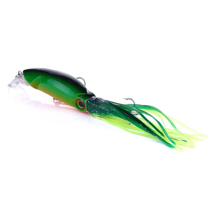 HENGJIA JIZ002 10cm/16.6g Big Octopus Squid Shaped Hard Baits Long Shot Fishing Lures Tackle Baits Fit Sea Fishing and Freshwater Fishing (H)-garmade.com