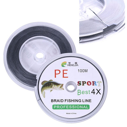 HENGJIA FLP41G 100m Gray 4 Series Strong Weaving Line Fishing Line PE Fishing Line (3.5)-garmade.com