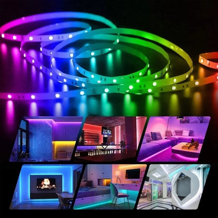YWXLight 10m 180 LEDs SMD 5050 LED RGB Light Strip with WIFI Remote Control (Color:Waterproof Size:EU Plug)-garmade.com