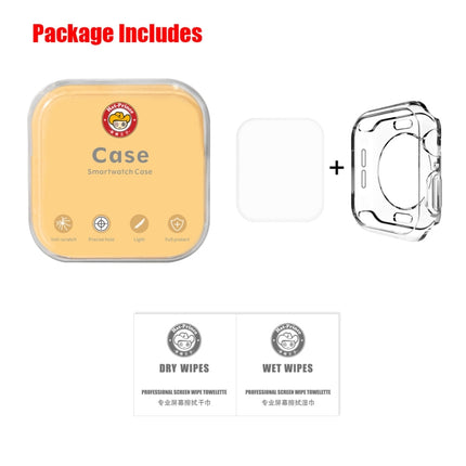 ENKAY Hat-Prince 2 in 1 TPU Semi-clad Protective Shell + 3D Full Screen PET Curved Heat Bending HD Screen Protector for Apple Watch Series 4 40mm-garmade.com