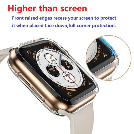 ENKAY Hat-Prince 2 in 1 TPU Semi-clad Protective Shell + 3D Full Screen PET Curved Heat Bending HD Screen Protector for Apple Watch Series 4 44mm-garmade.com