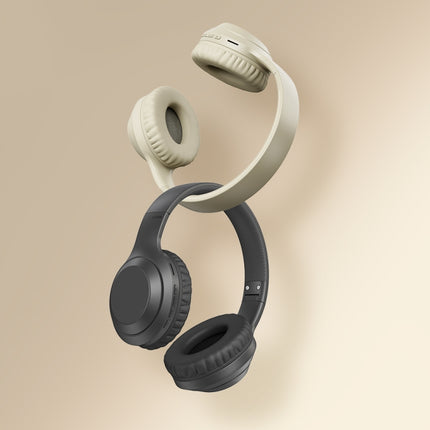 ROCK Space O2 HiFi Bluetooth 5.0 Wireless Headset with Mic, Support TF Card(White)-garmade.com