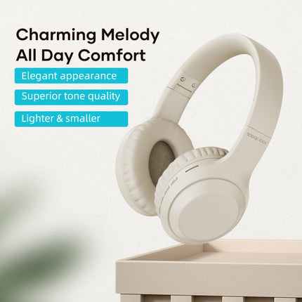 ROCK Space O2 HiFi Bluetooth 5.0 Wireless Headset with Mic, Support TF Card(White)-garmade.com