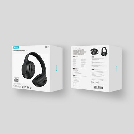 ROCK Space O2 HiFi Bluetooth 5.0 Wireless Headset with Mic, Support TF Card(White)-garmade.com
